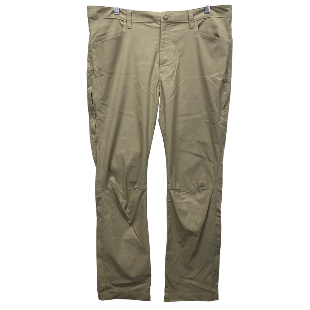 Eddie Bauer Mens Tech Pants‎ Khaki Straight Fit Size 38x32 Cargo Outdoor